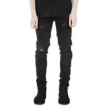 Load image into Gallery viewer, Men Jeans Runway Slim Racer Biker Jeans Fashion