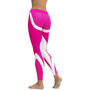 Hayoha Mesh Pattern Print Leggings fitness