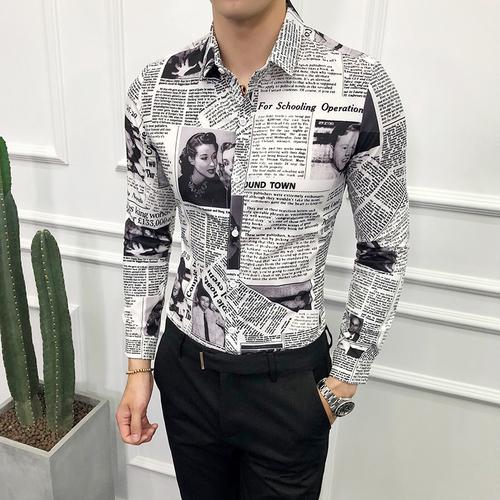 Fashion Casual Men's Long-sleeved Shirt