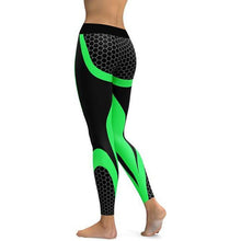 Load image into Gallery viewer, Hayoha Mesh Pattern Print Leggings fitness