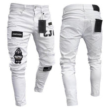 Load image into Gallery viewer, Men&#39;s Fashion Vintage Ripped Jeans Super Skinny Slim