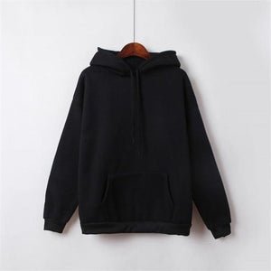 New Social Hoodies For Girls Solid Color