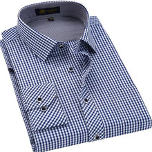 Load image into Gallery viewer, Men&#39;s Classic Plaid Checkered Dress Shirt Single