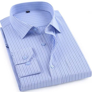 Men's Classic Plaid Checkered Dress Shirt Single