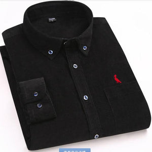 New Arrivaly High Quality Corduroy Mens Shirts Long Sleeve