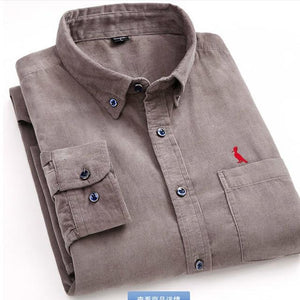 New Arrivaly High Quality Corduroy Mens Shirts Long Sleeve