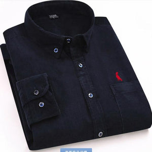 New Arrivaly High Quality Corduroy Mens Shirts Long Sleeve