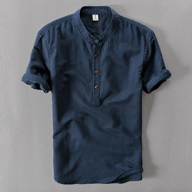 New Summer Brand Shirt Men Short Sleeve