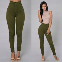 Load image into Gallery viewer, Solid Wash Skinny Jeans Woman High Waist