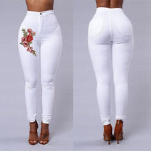 Load image into Gallery viewer, Solid Wash Skinny Jeans Woman High Waist