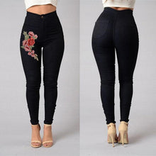 Load image into Gallery viewer, Solid Wash Skinny Jeans Woman High Waist