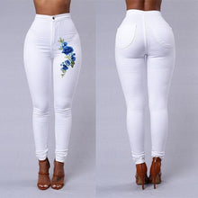 Load image into Gallery viewer, Solid Wash Skinny Jeans Woman High Waist