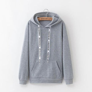 New Social Hoodies For Girls Solid Color