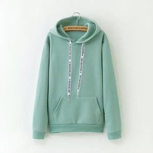 New Social Hoodies For Girls Solid Color