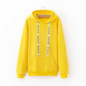 New Social Hoodies For Girls Solid Color