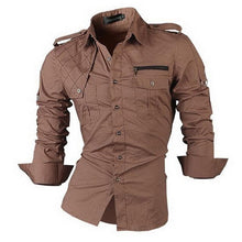 Load image into Gallery viewer, New Fashion Casual slim fit long-sleeved men&#39;s dress shirts