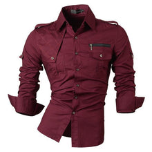 Load image into Gallery viewer, New Fashion Casual slim fit long-sleeved men&#39;s dress shirts