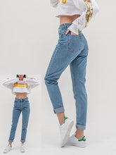 Load image into Gallery viewer, jean woman mom jeans