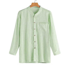 Load image into Gallery viewer, Cotton Linen Shirt Men Spring Autumn Features