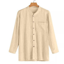 Load image into Gallery viewer, Cotton Linen Shirt Men Spring Autumn Features