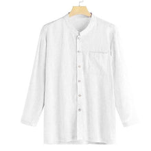 Load image into Gallery viewer, Cotton Linen Shirt Men Spring Autumn Features