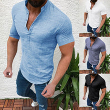 Load image into Gallery viewer, Slim Fit Tees Tops Male Breathable