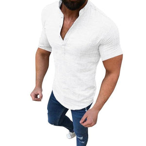 Slim Fit Tees Tops Male Breathable